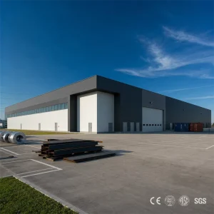 Q345 Large Span Box Column Steel Structure Factory Warehouse Building for Distribution Hub OEM Service