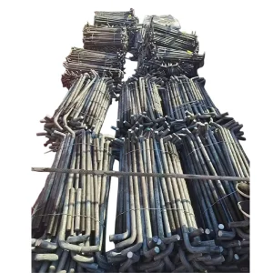Q345B J type Anchor Bolt for Bridge Foundation Embedding OEM Threading Steel Plate Fabrication Custom Processing Service