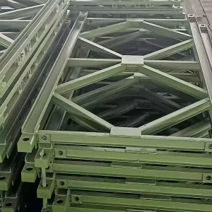 Q355 Steel Structure Truss Bridge Hot dip Galvanized Steel Frame Reinforced Design Customizable Length (15m 60m) Skywalk Bridge