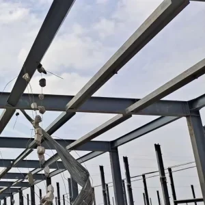 Q355B H Beam Steel Column Beam Prefabricated Steel Structure Components for Industrial Building Frame Construction