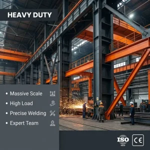 Q355B Prefab Steel Structure Workshop High Strength Industrial Framework