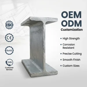 Q420C Hot Rolled Steel H-Beam W6x15 W8x15 Universal Beams for Construction Use