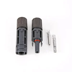 QC4.10 TUV Certified IP68 Waterproof 1500V Solar Panel Connector 30A Rated Current Copper Core Crimp Terminal 5m Contact Power