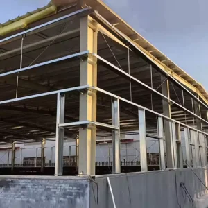 QCF190 Quick Build Prefabricated Steel Structure Frame H Type Beam/Column for Apartment & Hospital Residential Buildings