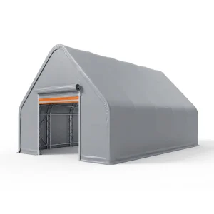 Quick Assembly Crane No Needed Fabric Building Shelter Vs Storage Price Garage Proof b1 Retardant Structure Pvc Galvanized Steel