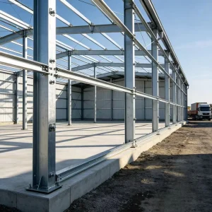 Quick Erect Light Steel Warehouse High Tensile Metal Frame Storage Workshop for Factory Goods Stockpile