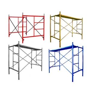 Quick Install Ringlock Scaffolding Disc Scaffold With Steel Plank Ladder Guardrail