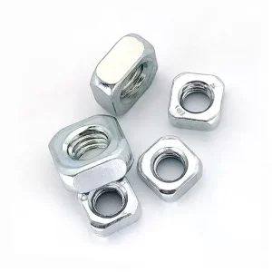 Quick delivery Made in China national standard electroplated carbon steel square nut fasteners can be customized in bulk