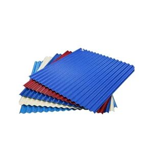 RAL Color Corrugated Galvanized Steel Sheets Custom Cut Welded Bended Metal Roof Boards Red Blue Wall Panels Roofing