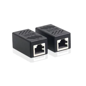 RJ45 CAT5 CAT6 CAT6a Coupler Extender Connector Ethernet Cable Extender Female to Female RJ45 Connector