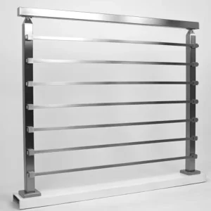 Railings Square Tube Top Rail Steel Rustproof Stainless Steel Flat Bar Rod Railing Indoor and Outdoor Customized