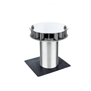 Rainwater Hopper Stainless Steel Downspout Type 87 Receiving Straight Drainage Pipe Welded Large Diameter Industrial Design 1
