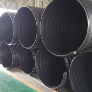 Rainwater Pipeline DN800 SN8 Plastic Corrugated Pipe Steel Strip Reinforced HDPE Spiral Pipe