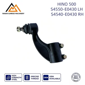 Reinforced Double Bolt Clamping Tie Rod End S4550 E0430 Forged Steel Truck Steering Ball Joint Fits S4540 E0430