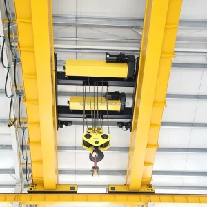 Reliable 50t Heavy Duty Double Beam Bridge Crane with Anti-sway System for Steel Mill Foundry Plant