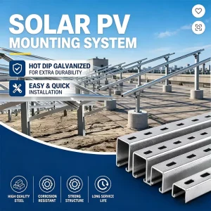 Reliable Adjustable Pv Panel Support Custom Solar Panel Mounting Bracket for Commercial Solar Installation