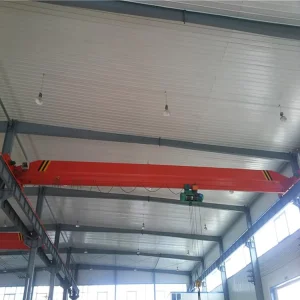 Remote Control Single Girder Beam Workshop 10T Bridge Overhead Crane