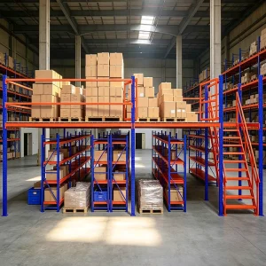 Removable Warehouse Steel Mezzanine Platform Attic Racking For Logistics Distribution Center