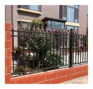 Residential Area Steel Guardrail Fence Park School Villa Factory Courtyard Isolation Rust Resistant Outdoor Easy DIY Install