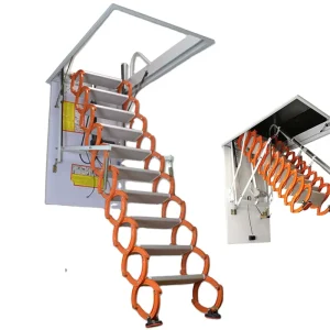 Retractable Aluminium Folding Steel Attic Loft Ladder with Hatch Door