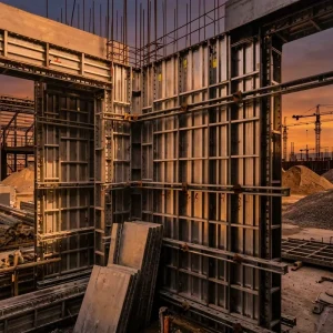 Reusable High-Strength Alloy Steel Column Formwork System Adjustable Size Easy Assembly for Heavy-Duty Concrete Construction