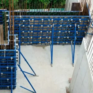 Reusable Metal Concrete Construction Materials Adjustable Wall Steel Frame Column Metal Formwork with Plywood