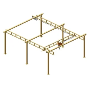 Rigid Connection Between Rails and Steel Framework Overhead Crane Hoist Weight Bridge Cranes Light Rail Crane