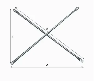 Ringlock Modern Steel Scaffolding Diagonal Bay Braces High Strength Corrosion Resistant Hot Dip Galvanized Industrial