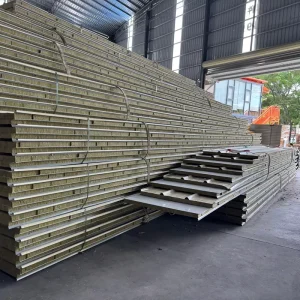 Rock Wool Board Foam Color Steel Tile Board Color Steel Sandwich Board House Rock Wool Sandwich Panels