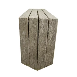 Rock Wool Board Insulation Panel Curtain Wall Thermal Density 70kg/m3 2 Inch Thick Stone Wool