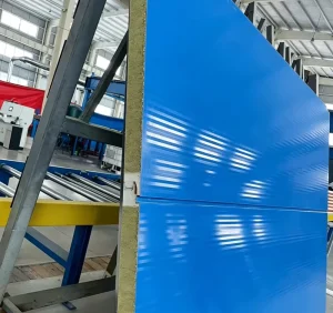 Rock Wool Galvanized Steel Sandwich Panels Industrial Factory Customization Insulated Fireproof Warehouse Construction