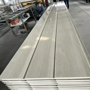 Rock Wool Metal Siding Sandwich Wall Panel Lightweight Metal Facade Panels Energy Saving Wall Solution for Commercial Buildings
