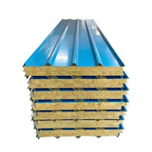 Rock Wool Roof Continuous Estructural Tile Roof Sandwich Panel Trade Waterproofing Roof Sandwich Panels