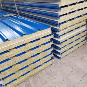 Rock Wool Roof Panel Exterior Wall and Roof Thermal Sound Insulation Sandwich Panels