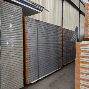 Rock Wool Sandwich Color Steel Plates for Insulating Wall Panels and Roof Panels in Warehouse Buildings