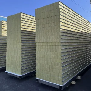 Rock Wool Sandwich Panel 200mm Thickness Rock Wool Insulated Sandwich Panel