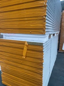 Rock Wool Sandwich Panel A1 Fireproof Insulated Eco-Friendly Modern Wall Roof Panel For Cleanroom Warehouse Hospital Workshop