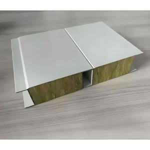 Rock Wool Sandwich Panel Fireproof Insulated Board for Steel Structure Workshop Warehouse Wall Roof Prefab Building Material