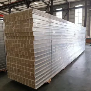 Rock Wool Sandwich Panel Machine Handmade Panel Wall Manufacturer Workshop Metal Building Material