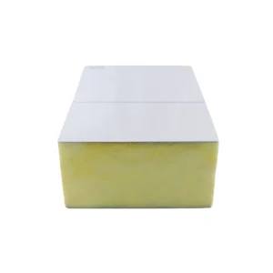 Rock Wool Sandwich Panel for Roof Construction Metal Exterior Wall Panels Eco-Friendly Water Fire Resistant (3D Model Design)