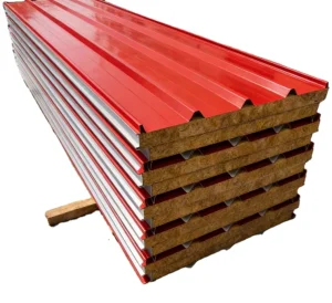 Rock Wool Sandwich Panel for Roof Wall Cladding with Durable and Attractive Surface