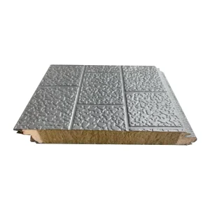 Rock Wool Sandwich Panels Cold Room External Walls Roofs Modular Industrial Building Fire Resistant Eco-Friendly Waterproof