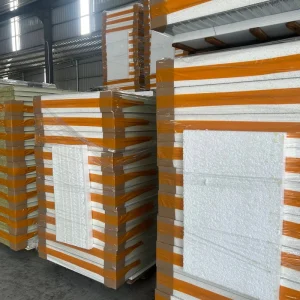 Rock Wool Sandwich Panels High Density Excellent Insulation Fire Resistance Eco Friendly for Cold Rooms Factory Direct Supply