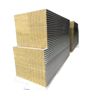 Rock Wool Sandwich Panels Used for House Pu rock Wool Sandwich Panel for Workshop Sandwich Panel