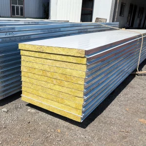 Rock Wool Sandwich Panels for Factory Partition Wall Ceiling Sandwich Panels