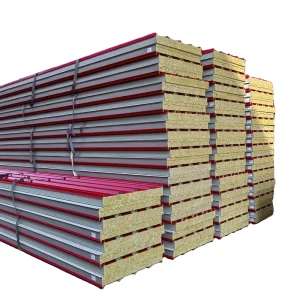 Rock Wool Sandwich Wall Panel Rock Wool Sandwich Panel Wall Roof Thermal Insulation Rock Wool Sandwich Panel