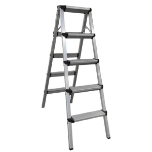 Roof Climbing Steel Folding Ladder Safe Corrosion-resistant Garden Use Adjustable Modern