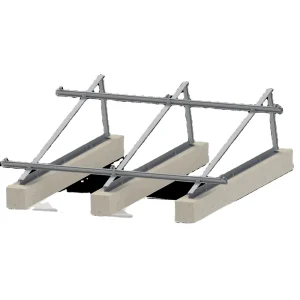 Roof Solar Mounting System for Solar Panels Using Angle Steel and Angle Aluminum Adjustable Tripod Mount Brackets
