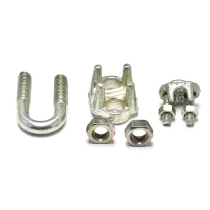 Round U-Bending Bolt with Matching Hardware for Structural Frame Clamping