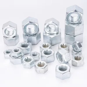 Rust Proof Corrosion Resistant Multi Size Carbon Steel Galvanized Zinc Plated Heavy Hex Nut for Mechanical Equipment Fastening